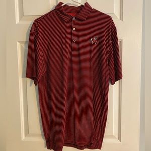 Onward Reserve Black and Red University of Georgia UGA bulldog logo polo shirt